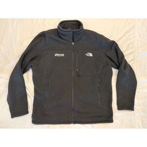 The North Face Knitted Fleece Sweater Jacket Mens XL Black Full Zip